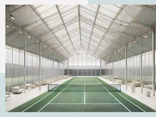 Строительство теннисных кортов в Новом Уренгое