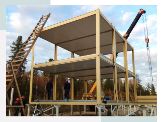 Строительство модульных здания Новый Уренгой