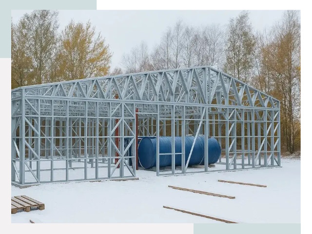 Металлические ангары в Новом Уренгое