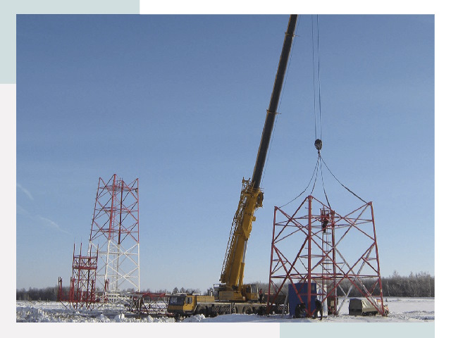 Монтаж вышек связи в Новом Уренгое