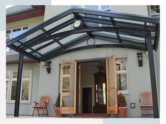 Козырьки металлические в Новом Уренгое