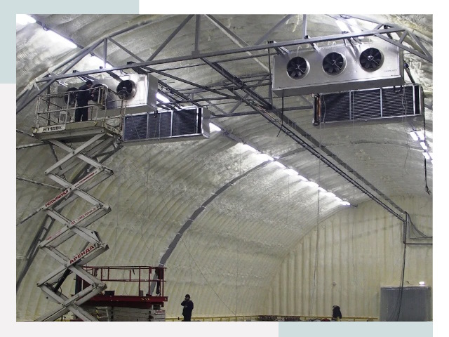 Оснащение ангаров в Новом Уренгое