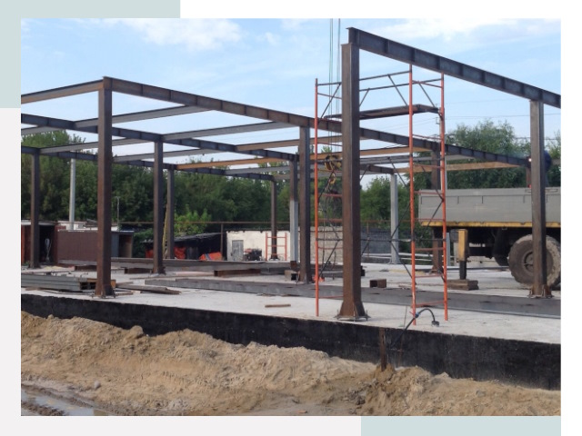 Фундамент для ангаров в Новом Уренгое