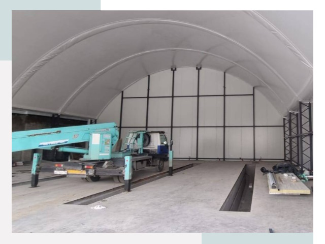 Внутреннее оснащение ангаров в Новом Уренгое