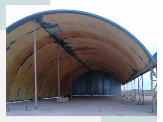 Реконструкция ангаров в Новом Уренгое