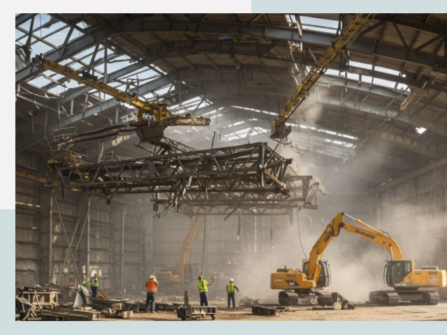 Демонтаж ангаров в Новом Уренгое от 624 руб. за м²