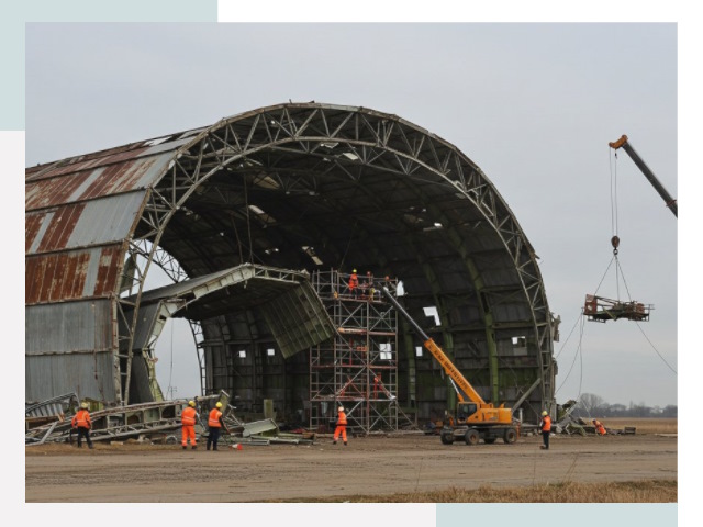 Демонтаж ангаров в Новом Уренгое