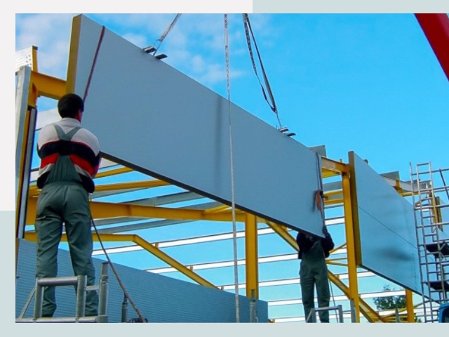 Монтаж сэндвич-панелей в Новом Уренгое от 624 руб.