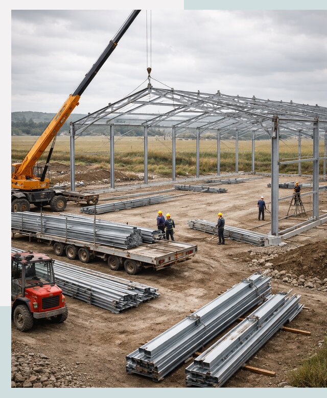 Строительство ангаров для сельхозтехники в Новом Уренгое под ключ