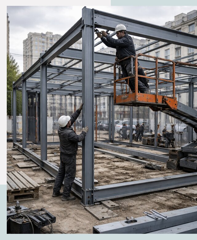 Строительство и монтаж торговых павильонов под ключ в Новом Уренгое