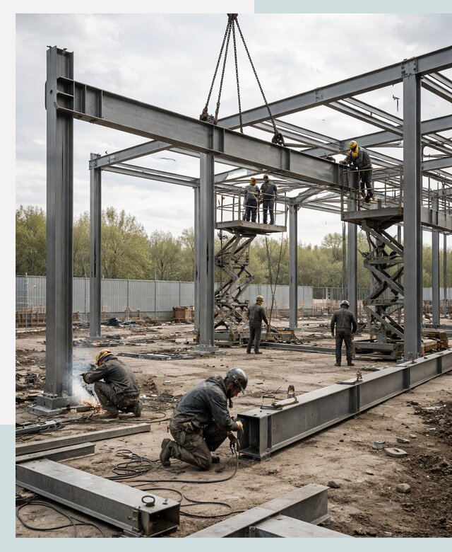 Строительство выставочных павильонов из металлоконструкций в Новом Уренгое