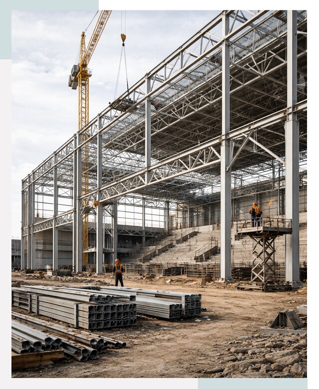 Строительство спортивных комплексов в Новом Уренгое от 31194 р. | СтальСтрой-Нвг